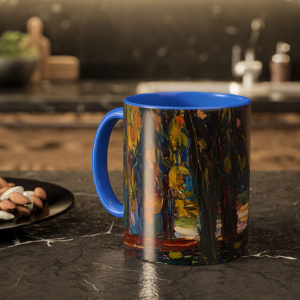 In the Park of St. Cloud by Wassily Kandinsky Colorful Mugs (11oz, 15oz)