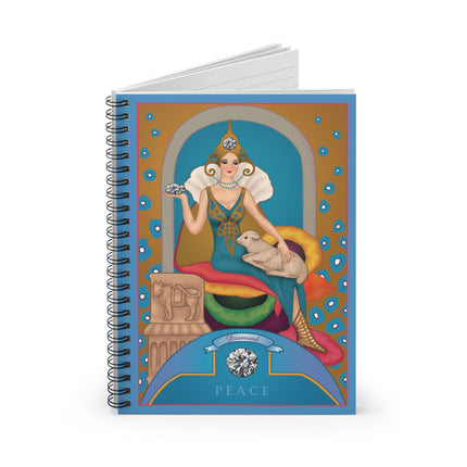April & Diamond (from the Gem Series) by Sofia Chiostri Spiral Notebook - Ruled