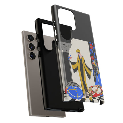 Art Deco Flapper in Yellow Robe Phone Case – Elegant Glamour & Exotic Charm