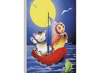 Embarking on a Moonlit Journey Matte Canvas, Stretched, 0.75"