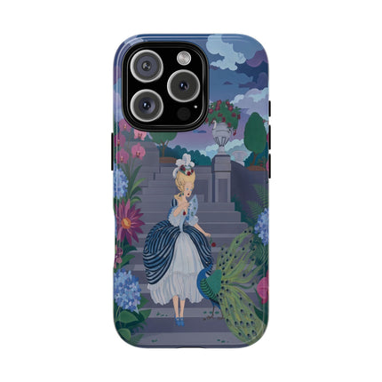 🦚🌸 The Peacock Garden Terrace Phone Case – Art Deco Floral Elegance