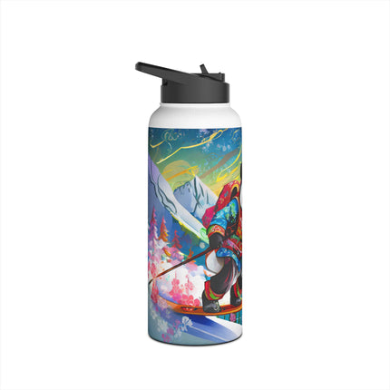 Cyberpunk Panda Stainless Steel Water Bottle