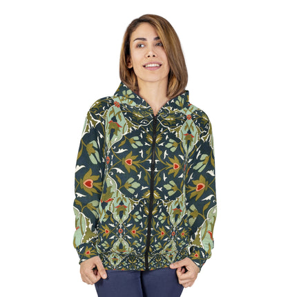 Ornamental Tiles (Pl. 10) from the Afghan Boundary Commission Zip Hoodie (AOP)