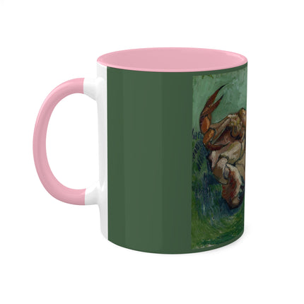 Crab on its Back by Vincent Van Gogh Colorful Mugs, 11oz