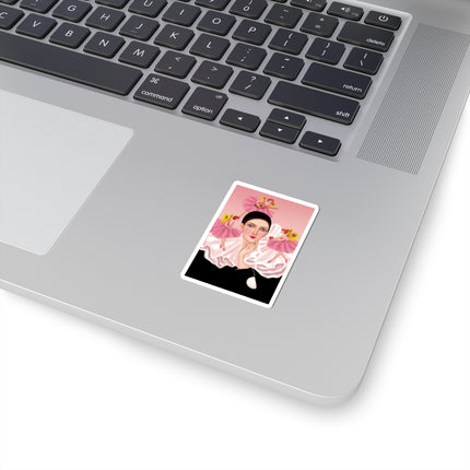 Pierrot & Fairies Dressed in Pink by Sofia Chiostri Kiss-Cut Stickers (4 Sizes)