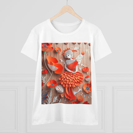 Poppy Fairy Women's Midweight Cotton Tee