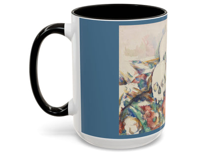 The Three Skulls by Paul Cézanne Colorful Mugs (11oz, 15oz)