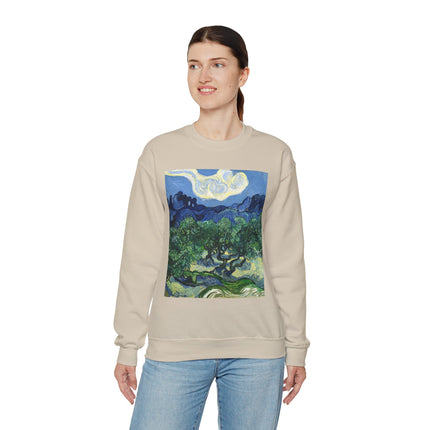 Olive Trees by Vincent Van Gogh Unisex Heavy Blend™ Crewneck Sweatshirt