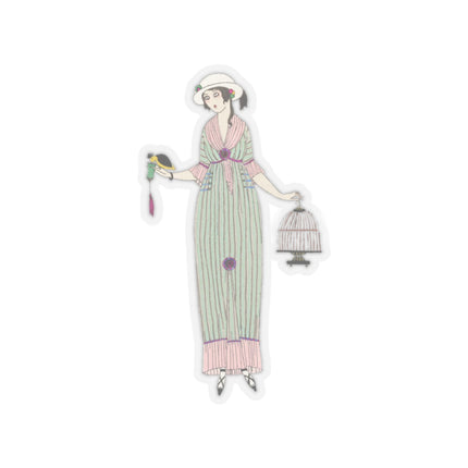 Robe de linon (Linen Dress) by Charles Martin Kiss-Cut Stickers (4 Sizes)