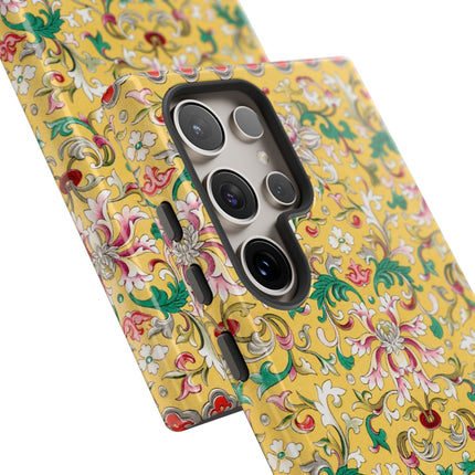 Yellow Botanical Pattern by Owen Jones Phone Cases