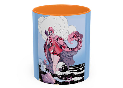Goddess of the Swirling Sea Colorful Mugs (11oz, 15oz)