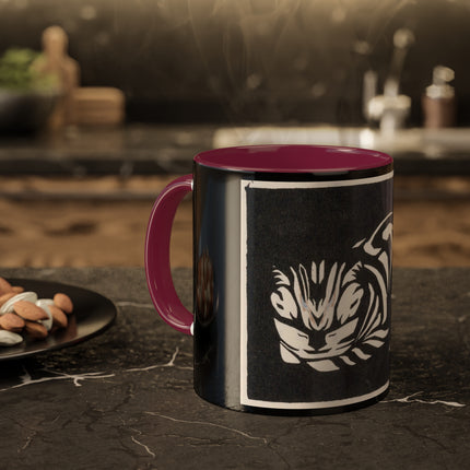 December (Cat Lying) by Anna Julia de Graag Colorful Mugs, 11oz