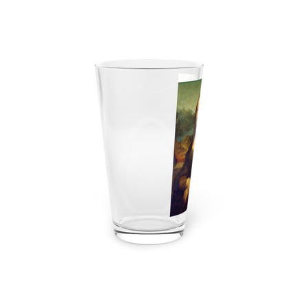 Mona Lisa by Leonardo da Vinci Glass, 16oz