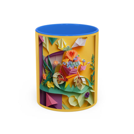 Origami Bicycle Colorful Mugs (11oz, 15oz)