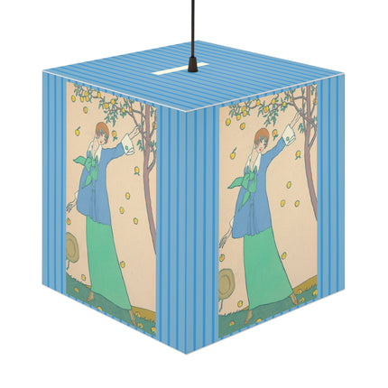 Le Verger by Georges Lepape Light Cube Lamp