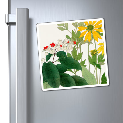 Clerodendrum & Rudbeckia by Tanigami Kônan Magnets (3 Sizes)