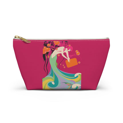 Mermaid Dive Cosmetic Bag – Vibrant Waves & Playful Charm