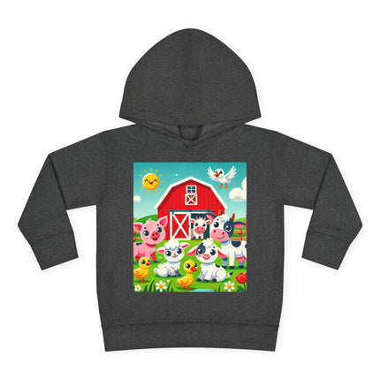 Happy Barnyard Morning Toddler Pullover Fleece Hoodie