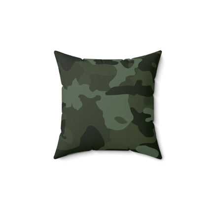 Classic Camouflage Print Spun Polyester Square Pillow