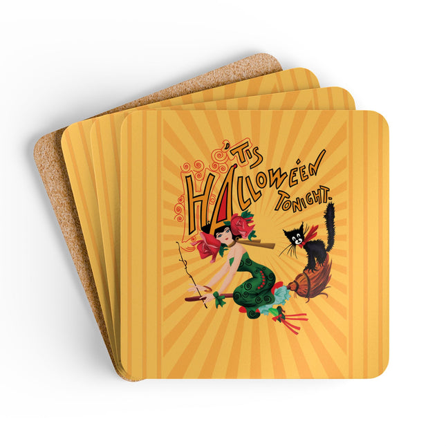 The Bewitching Ride Corkwood Coaster Set