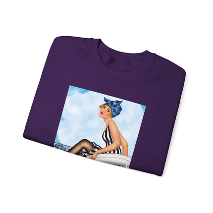 Playful Waves and Fashion Follies Heavy Blend™ Crewneck Sweatshirt