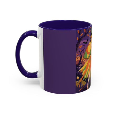 🎃🧙 The Witch Of Jack-O'-Lantern Hollow Colorful Mug – Whimsical Halloween Charm