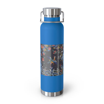 Rank Badge with Mandarin Duck Copper Vacuum Insulated Bottle, 22oz