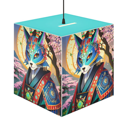 Cyberpunk Samurai Light Cube Lamp
