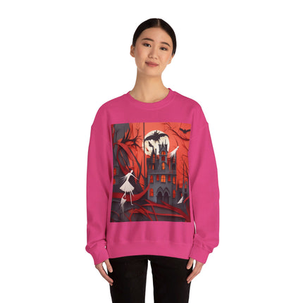 Halloween Night Scene Unisex Heavy Blend™ Crewneck Sweatshirt