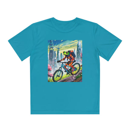 Cyberpunk Frog Youth Competitor Tee