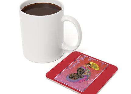Enchanting Geisha Cork Back Coaster