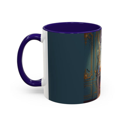 🕯️🎃 The Moonlit Manor Drawing Room Colorful Mug – Elegant Halloween Charm