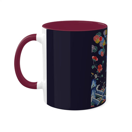 Rank Badge with Mandarin Duck Colorful Mugs, 11oz