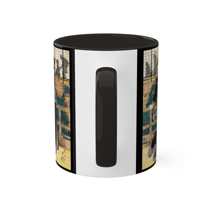 Japanese woman woodcut print by Kikukawa Eizan Colorful Mugs, 11oz