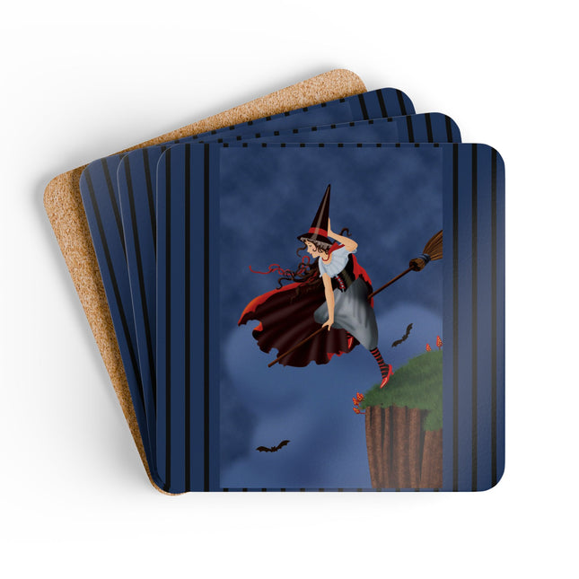 The Enchanted Witch Corkwood Coaster Set