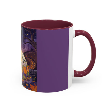 🎃🌙 The Pumpkin Moon Dress Colorful Mug – Whimsical Halloween Fashion