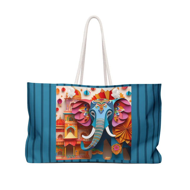Elephant at an Autumn Weekender Bag