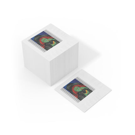 Mirror, Mirror A Witch's Touch White Coined Napkins