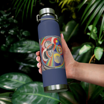 Rythme No. 1 by Robert Delaunay Copper Vacuum Insulated Bottle, 22oz