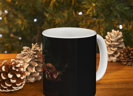 Basket of Fruit by Bartolomeo Cavarozzi Ceramic Mug 11oz