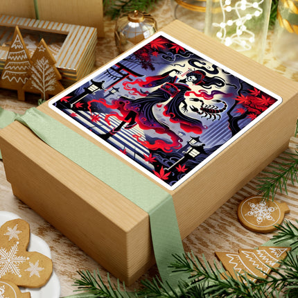 Halloween Sorceress Kiss-Cut Stickers (4 Sizes)