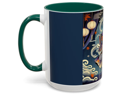 Skeleton Kabuki Performer Colorful Mugs (11oz, 15oz)