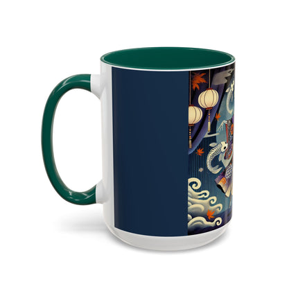 Skeleton Kabuki Performer Colorful Mugs (11oz, 15oz)