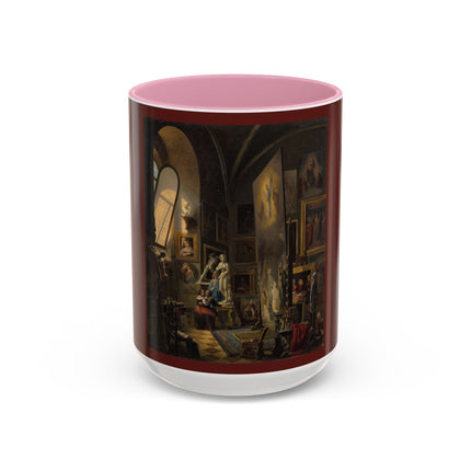 Raphael and his Muse in the Atelier by Vincenzo Abbati Colorful Mugs (11oz, 15oz)