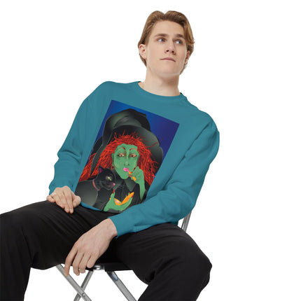 Mirror, Mirror A Witch's Touch Unisex Garment-Dyed Sweatshirt