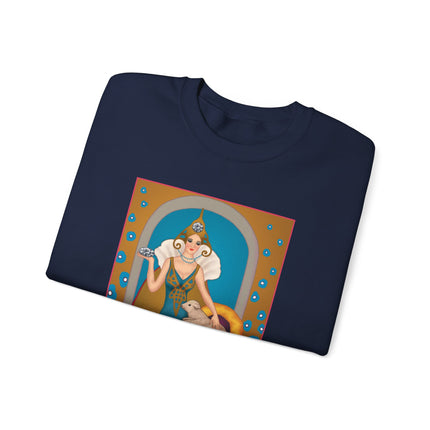 April & Diamond (from the Gem Series) by Sofia Chiostri Heavy Blend™ Crewneck Sweatshirt