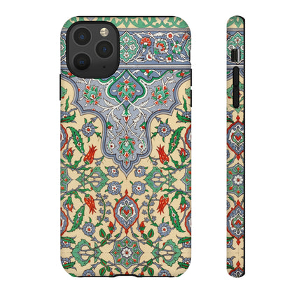 Arabic Art Pattern, Plate by Emile Prisse d’Avennes Phone Cases