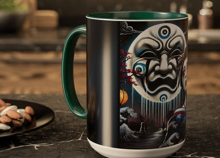 Geisha’s Black Ink Tears Colorful Mugs (11oz, 15oz)