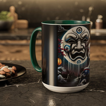 Geisha’s Black Ink Tears Colorful Mugs (11oz, 15oz)