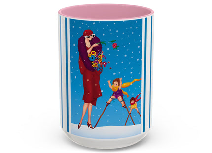 Snowfall & Couture Colorful Mugs (11oz, 15oz)